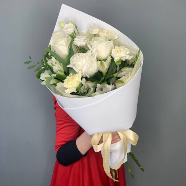 Сборный букет с розами №0158