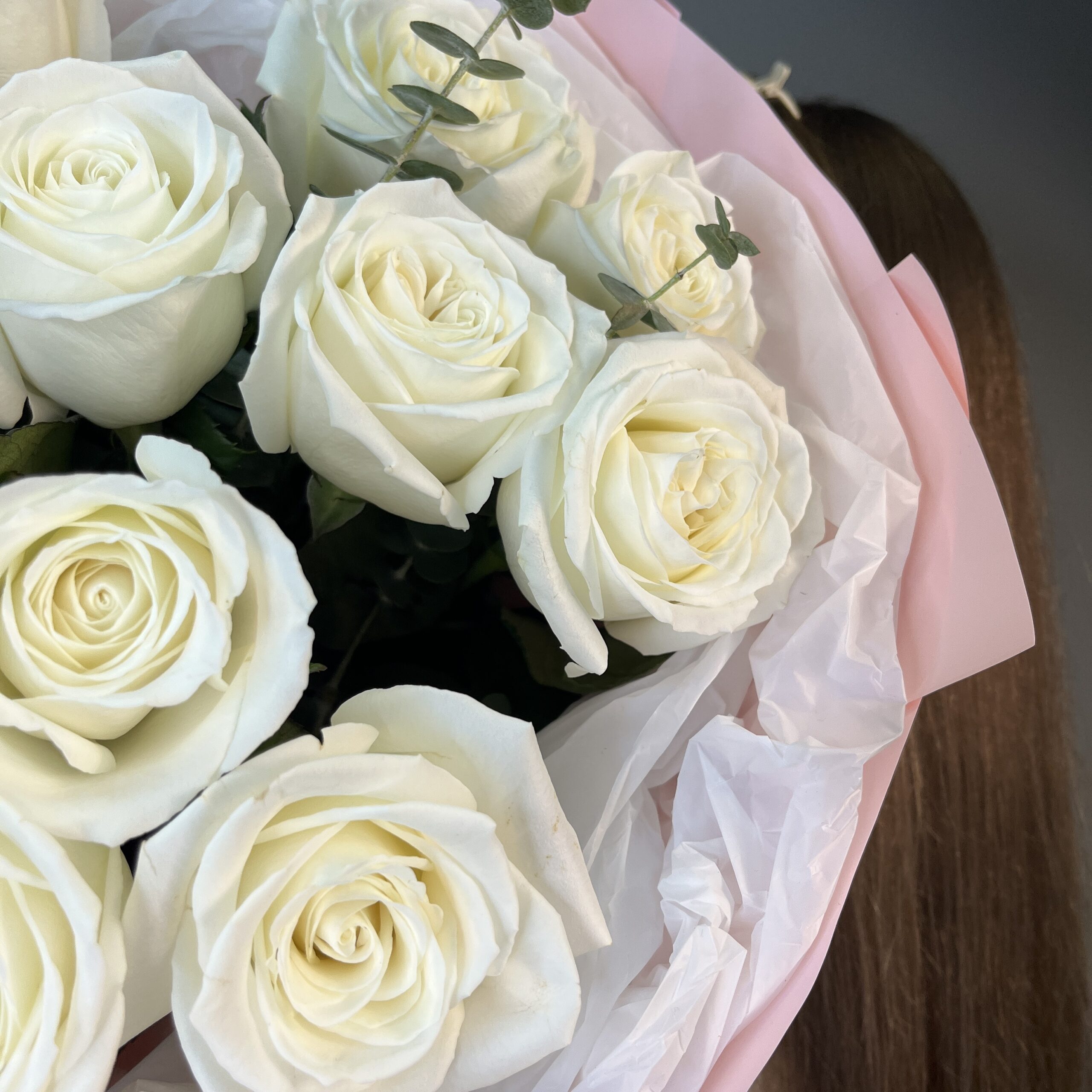 Букет из белых роз №0278