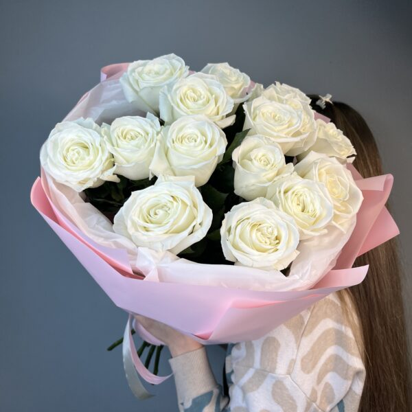Букет из белых роз №0290
