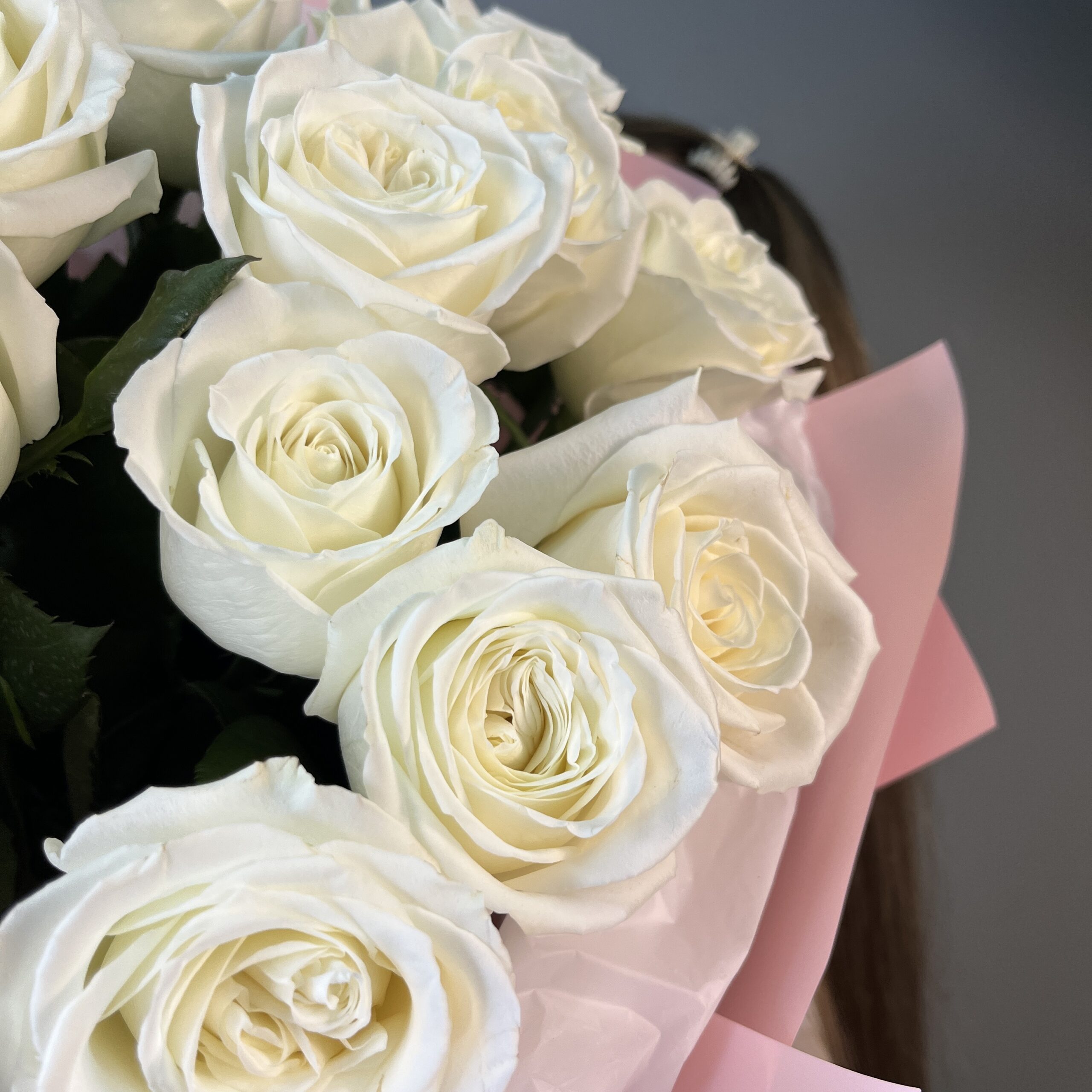 Букет из белых роз №0290